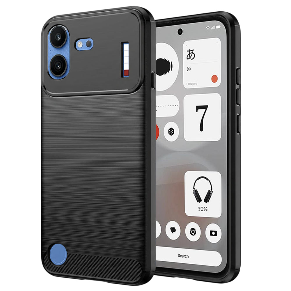 Husa de protectie Techsuit Carbon Silicone compatibil cu Nothing Phone (4b), Negru