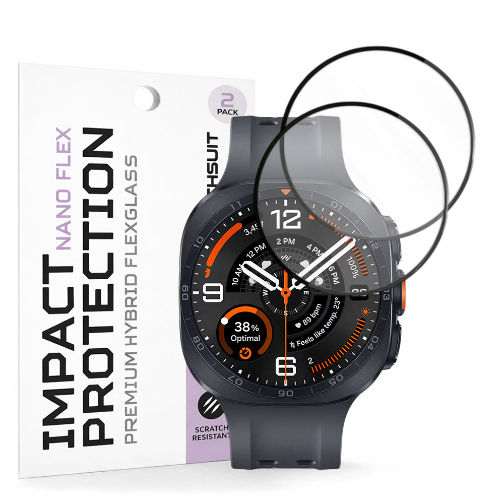 Folie de protectie smartwatch Techsuit compatibil cu Samsung Galaxy Watch Ultra 2, Negru