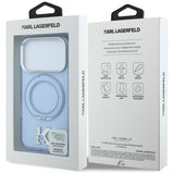 Husa de protectie Karl Lagerfeld compatibil cu iPhone 18 Pro / iPhone 17 Pro, Albastru