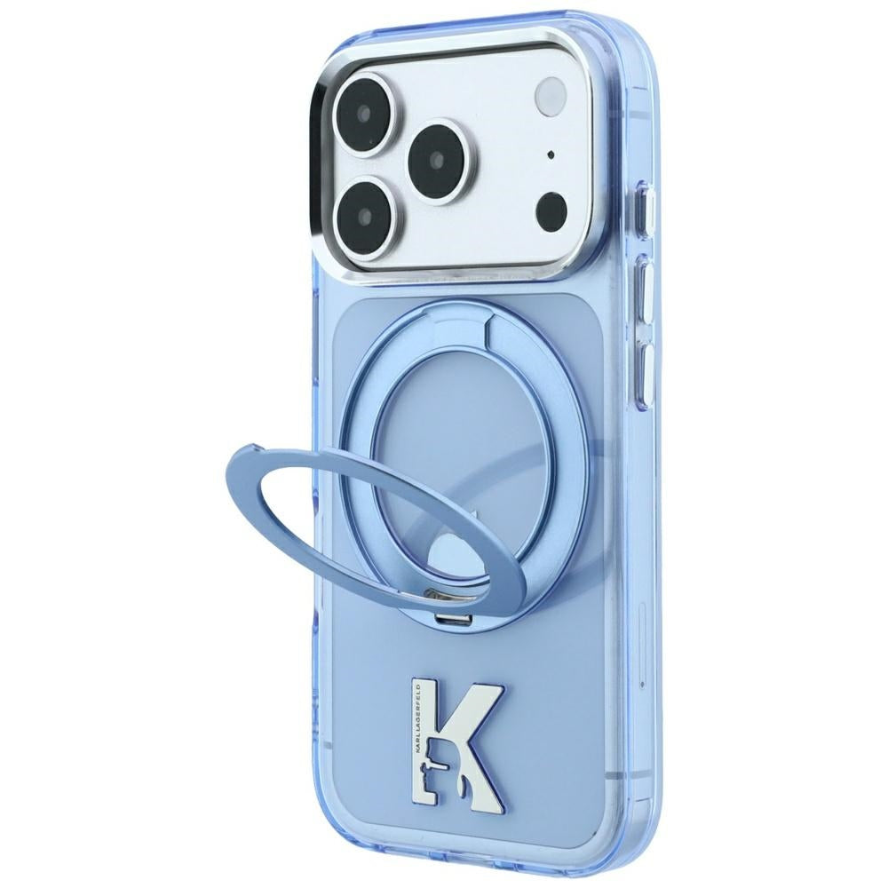 Husa de protectie Karl Lagerfeld compatibil cu iPhone 18 Pro / iPhone 17 Pro, Albastru