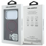 Husa de protectie Karl Lagerfeld compatibil cu iPhone 17 Pro Max / iPhone 18 Pro Max, Bordo