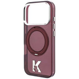 Husa de protectie Karl Lagerfeld compatibil cu iPhone 17 Pro Max / iPhone 18 Pro Max, Bordo