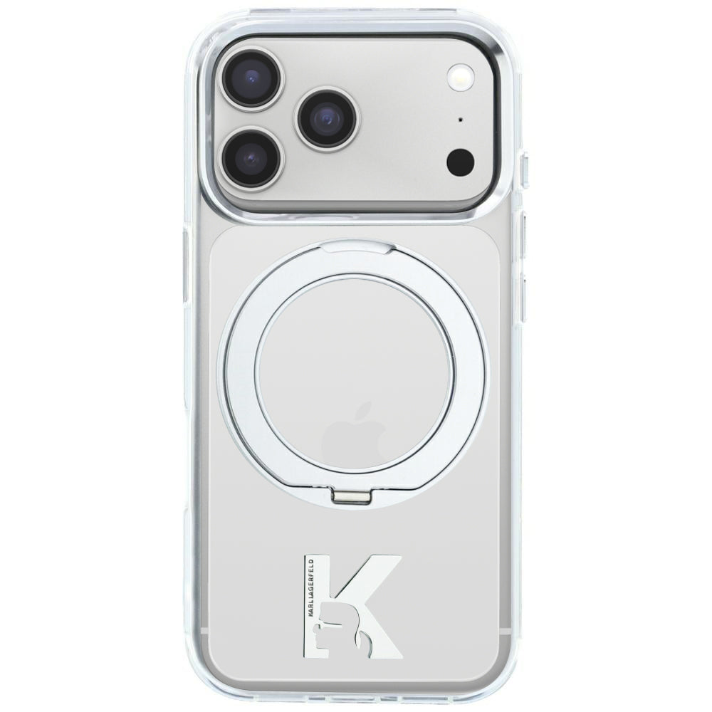 Husa de protectie Karl Lagerfeld compatibil cu iPhone 18 Pro / iPhone 17 Pro, Transparent
