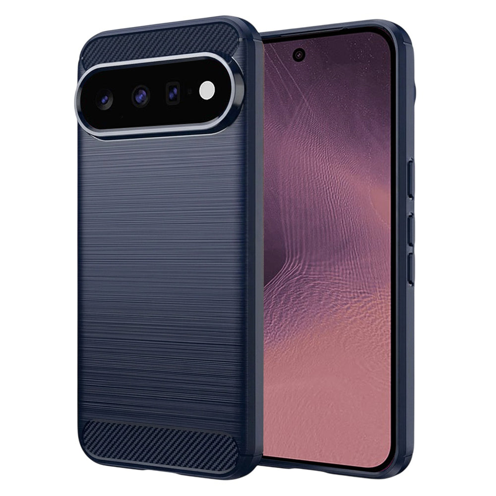 Husa de protectie Techsuit Carbon Silicone compatibil cu Google Pixel 11 / Pixel 11 Pro, Albastru
