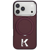 Husa de protectie Karl Lagerfeld compatibil cu iPhone 17 Pro Max / iPhone 18 Pro Max, Bordo