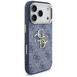 Husa de protectie Guess Hardcase 4G compatibil cu iPhone 18 Pro / iPhone 17 Pro, Albastru