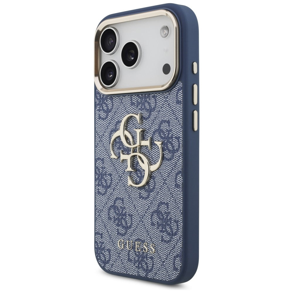 Husa de protectie Guess Hardcase 4G compatibil cu iPhone 18 Pro / iPhone 17 Pro, Albastru
