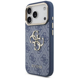Husa de protectie Guess Hardcase 4G compatibil cu iPhone 18 Pro / iPhone 17 Pro, Albastru