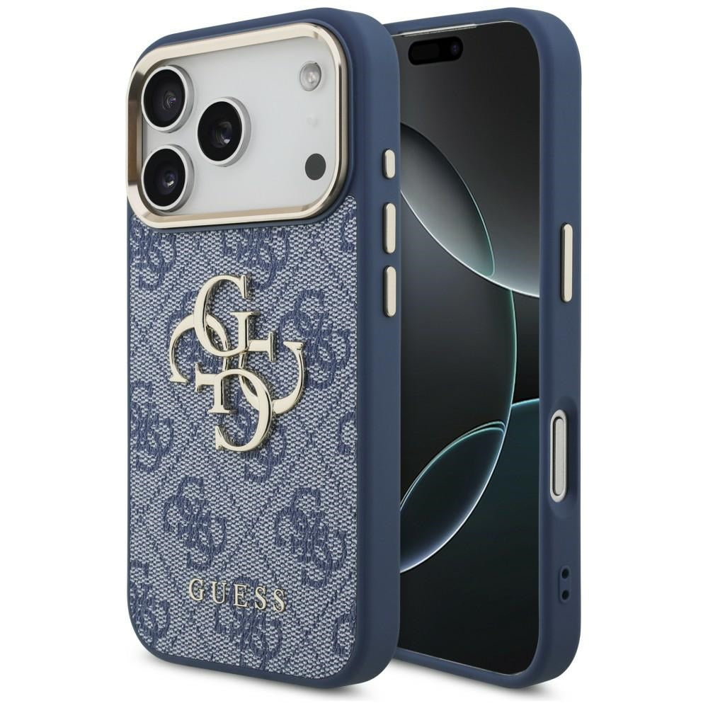 Husa de protectie Guess Hardcase 4G compatibil cu iPhone 18 Pro / iPhone 17 Pro, Albastru