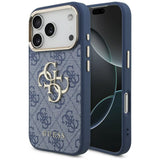 Husa de protectie Guess Hardcase 4G compatibil cu iPhone 18 Pro / iPhone 17 Pro, Albastru