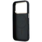 Husa de protectie Guess Saffiano Small 4G compatibil cu iPhone 17 Pro Max / iPhone 18 Pro Max, Negru