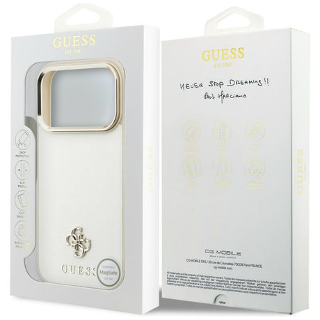 Husa de protectie Guess compatibil cu iPhone 17 Pro Max / iPhone 18 Pro Max, Bej