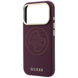 Husa de protectie Guess compatibil cu iPhone 17 Pro Max / iPhone 18 Pro Max, Bordo