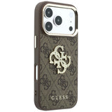 Husa de protectie Guess Hardcase 4G compatibil cu iPhone 17 Pro Max / iPhone 18 Pro Max, Maro