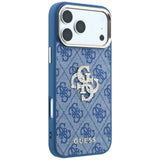 Husa de protectie Guess Hardcase 4G compatibil cu iPhone 18 Pro Max / iPhone 17 Pro Max, Albastru