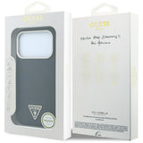 Husa de protectie Guess Kevlar Triangle Logo compatibil cu iPhone 18 Pro / iPhone 17 Pro, Negru