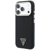 Husa de protectie Guess Kevlar Triangle Logo compatibil cu iPhone 18 Pro / iPhone 17 Pro, Negru
