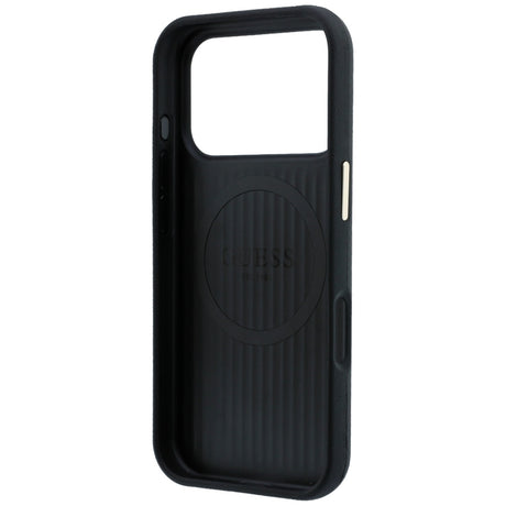 Husa de protectie Guess Kevlar Triangle Logo compatibil cu iPhone 18 Pro / iPhone 17 Pro, Negru