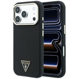 Husa de protectie Guess Kevlar Triangle Logo compatibil cu iPhone 18 Pro / iPhone 17 Pro, Negru