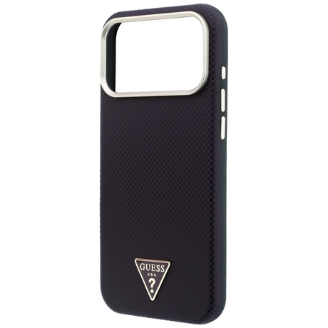 Husa de protectie Guess Kevlar Triangle Logo compatibil cu iPhone 18 Pro / iPhone 17 Pro, Bordo