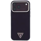 Husa de protectie Guess Kevlar Triangle Logo compatibil cu iPhone 18 Pro Max / iPhone 17 Pro Max, Bordo