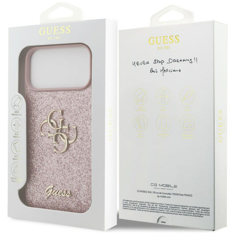 Husa de protectie Guess compatibil cu iPhone 18 Pro Max / iPhone 17 Pro Max, Roz