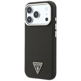 Husa de protectie Guess Kevlar Triangle Logo compatibil cu iPhone 18 Pro Max / iPhone 17 Pro Max, Maro