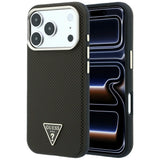 Husa de protectie Guess Kevlar Triangle Logo compatibil cu iPhone 18 Pro Max / iPhone 17 Pro Max, Maro