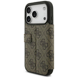 Husa de protectie Guess Book 4G compatibil cu iPhone 18 Pro Max / iPhone 17 Pro Max, Maro