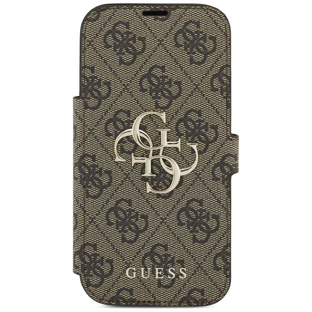 Husa de protectie Guess Book 4G compatibil cu iPhone 18 Pro Max / iPhone 17 Pro Max, Maro