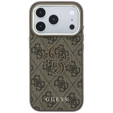 Husa de protectie Guess Hardcase 4G compatibil cu iPhone 18 Pro Max / iPhone 17 Pro Max, Maro