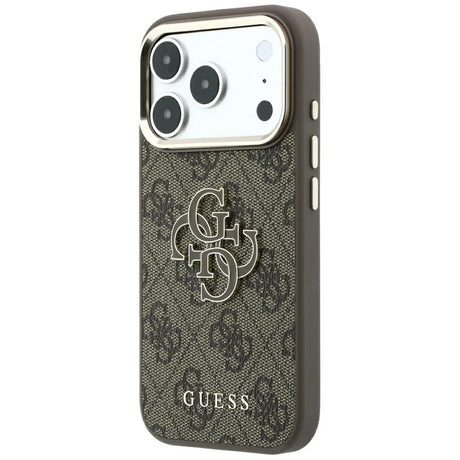 Husa de protectie Guess Hardcase 4G compatibil cu iPhone 18 Pro Max / iPhone 17 Pro Max, Maro