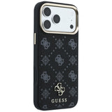 Husa de protectie Guess Peony compatibil cu iPhone 18 Pro / iPhone 17 Pro, Negru