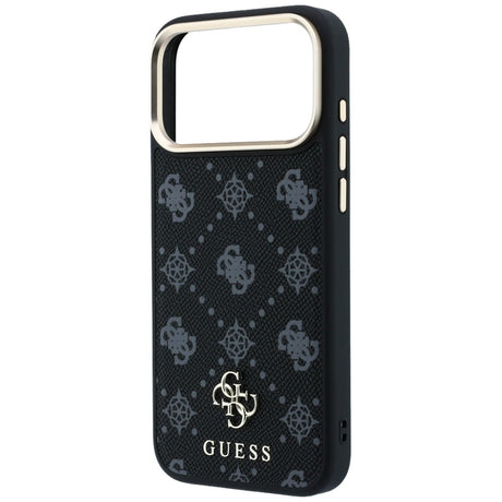 Husa de protectie Guess Peony 4G compatibil cu iPhone 18 Pro Max / iPhone 17 Pro Max, Negru