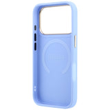 Husa de protectie Guess Saffiano Peony & Ring compatibil cu iPhone 18 Pro Max / iPhone 17 Pro Max, Albastru