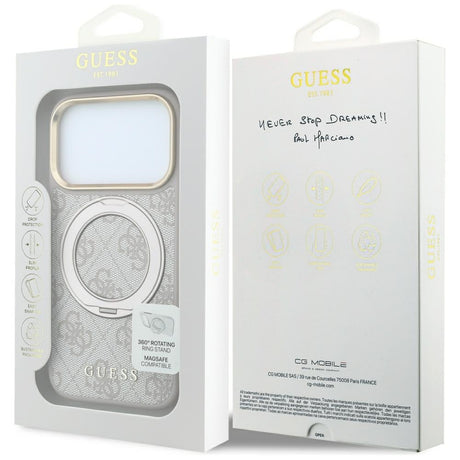 Husa de protectie Guess compatibil cu iPhone 17 Pro Max / iPhone 18 Pro Max, Roz