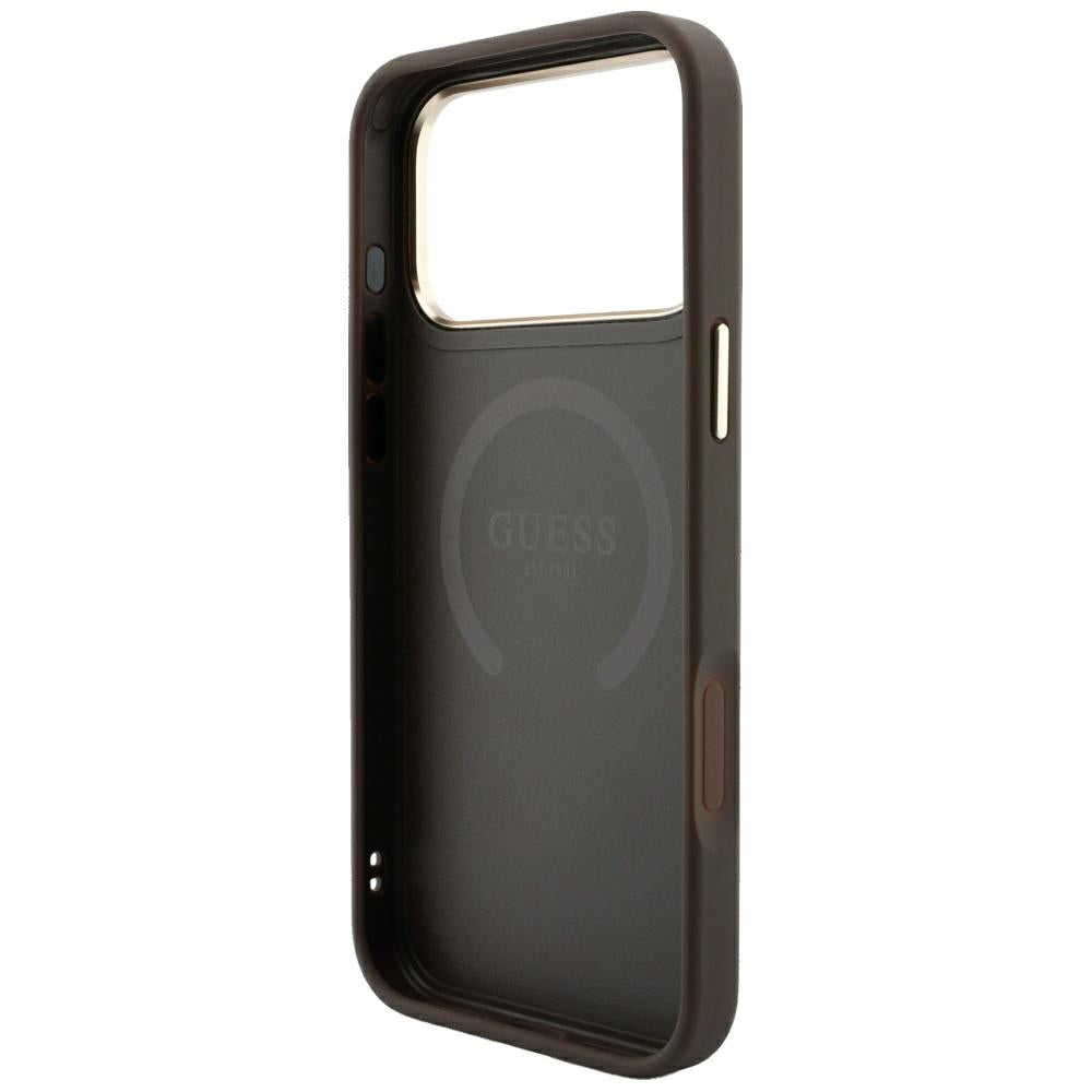Husa de protectie Guess compatibil cu iPhone 17 Pro Max / iPhone 18 Pro Max, Maro