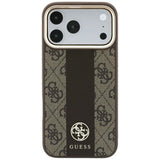 Husa de protectie Guess compatibil cu iPhone 17 Pro Max / iPhone 18 Pro Max, Maro