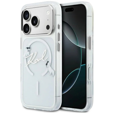 Husa de protectie Karl Lagerfeld compatibil cu iPhone 17 Pro Max / iPhone 18 Pro Max, Transparent