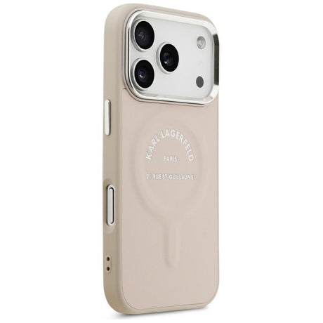 Husa de protectie Karl Lagerfeld compatibil cu iPhone 18 Pro / iPhone 17 Pro, Roz