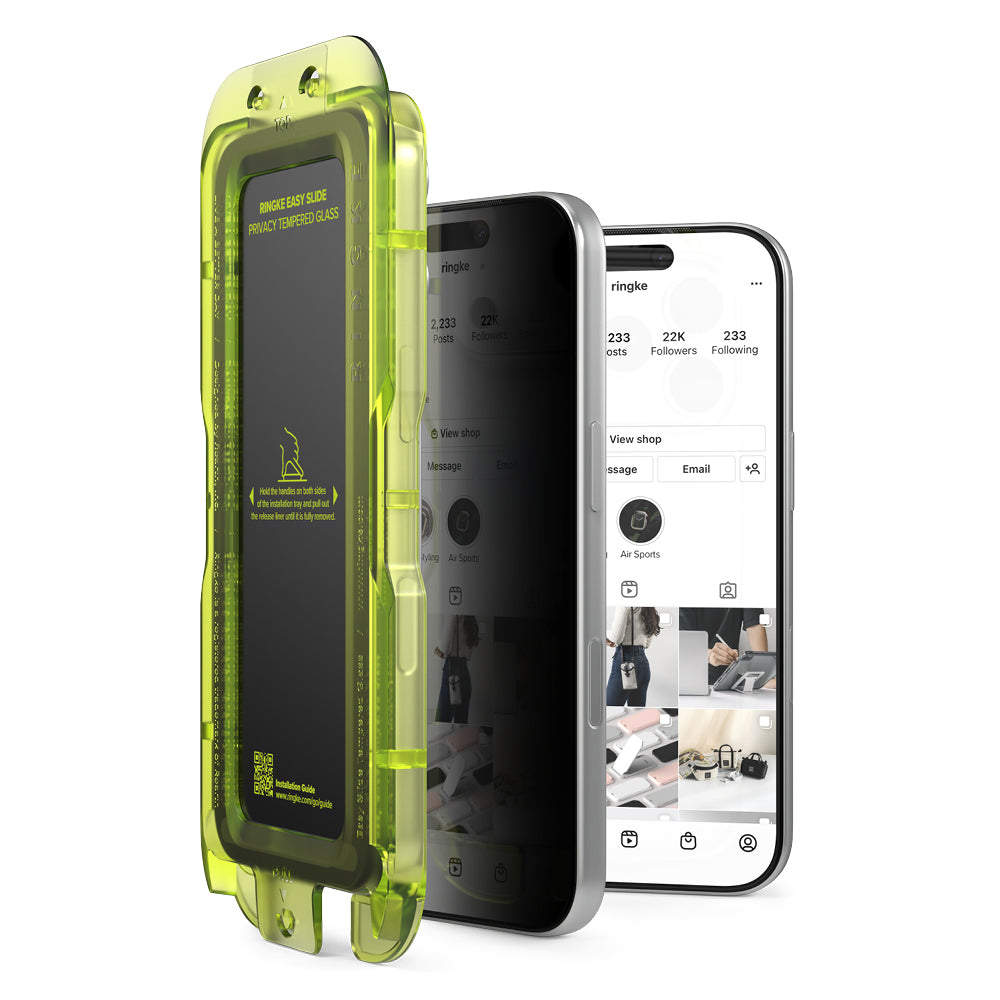 Folie de protectie Ringke Easy Slide compatibil cu iPhone 18 Pro Max, Negru