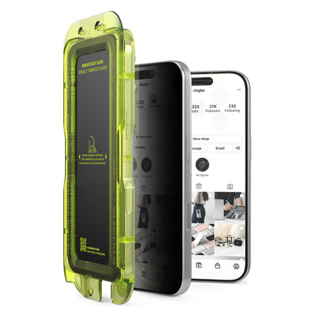 Folie de protectie Ringke Easy Slide compatibil cu iPhone 18 Pro Max, Negru