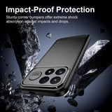 Husa de protectie Techsuit Carbon Silicone compatibil cu Xiaomi Poco F9 Ultra, Negru