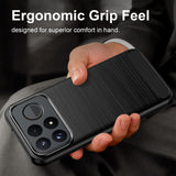 Husa de protectie Techsuit Carbon Silicone compatibil cu Xiaomi Poco F9 Pro, Negru