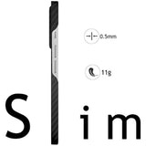 Husa de protectie Techsuit Aramid Fiber MagSafe compatibil cu iPhone 18 Pro Max / iPhone 17 Pro Max, Negru