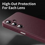 Husa de protectie Techsuit SmartView compatibil cu Samsung Galaxy A27 5G, Roșu