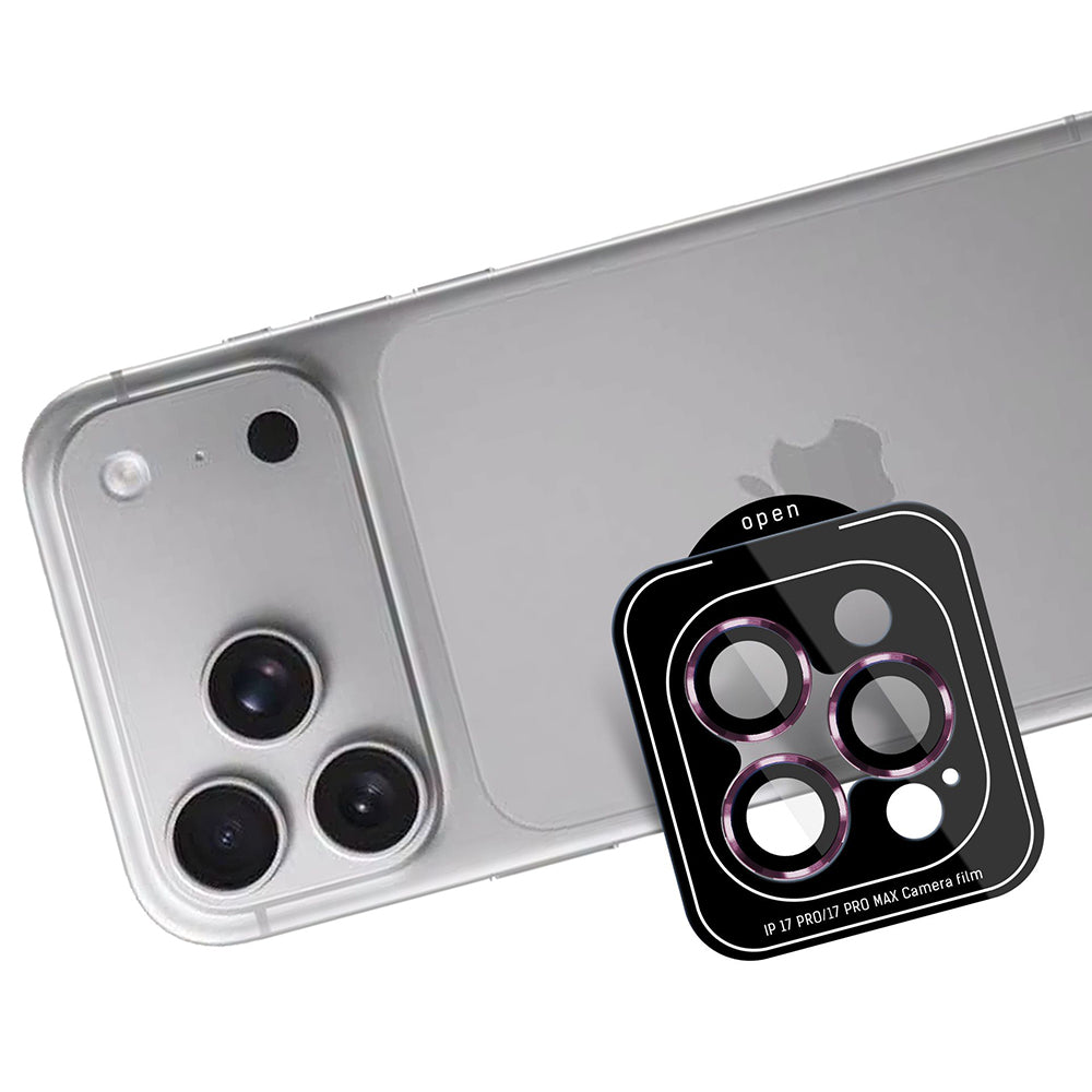 Folie de protectie 3mk Lens Protection Pro compatibil cu iPhone 18 Pro / iPhone 18 Pro Max, Visiniu