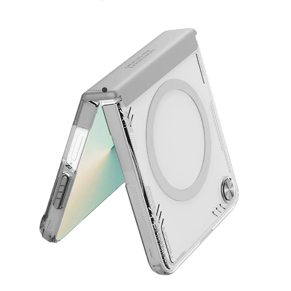 Husa de protectie Nillkin Iceblade Magnetic compatibil cu Samsung Galaxy Z Flip7, Gri