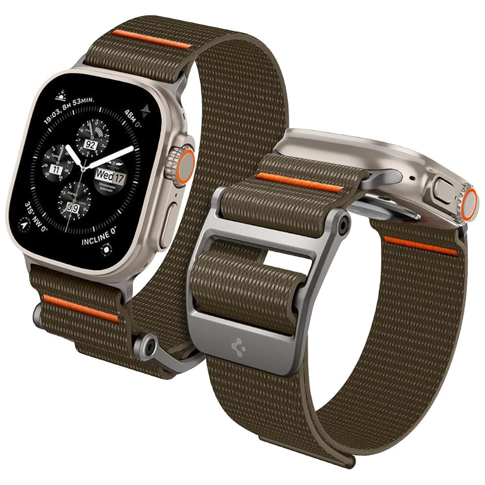 Curea smartwatch Spigen DuraPro Flex compatibil cu Apple Watch 6 / 12 / SE 3, Khaki
