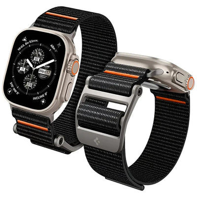 Curea smartwatch Spigen DuraPro Flex compatibil cu Apple Watch 6 / 7 / 8, Negru